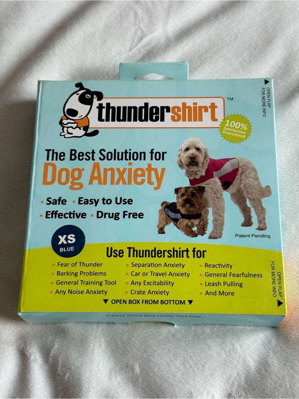 Thundershirt Dog Anxiety Shirt- Blue Polo - XS